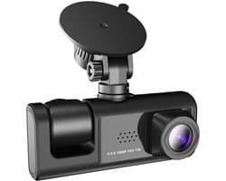 Autocamera - Automatische autocamera - Videorecorder - DVR met G-sensor - 1080p Full HD - C309 Dubbele opname - Parkeerbewakingsmodus - Zwart