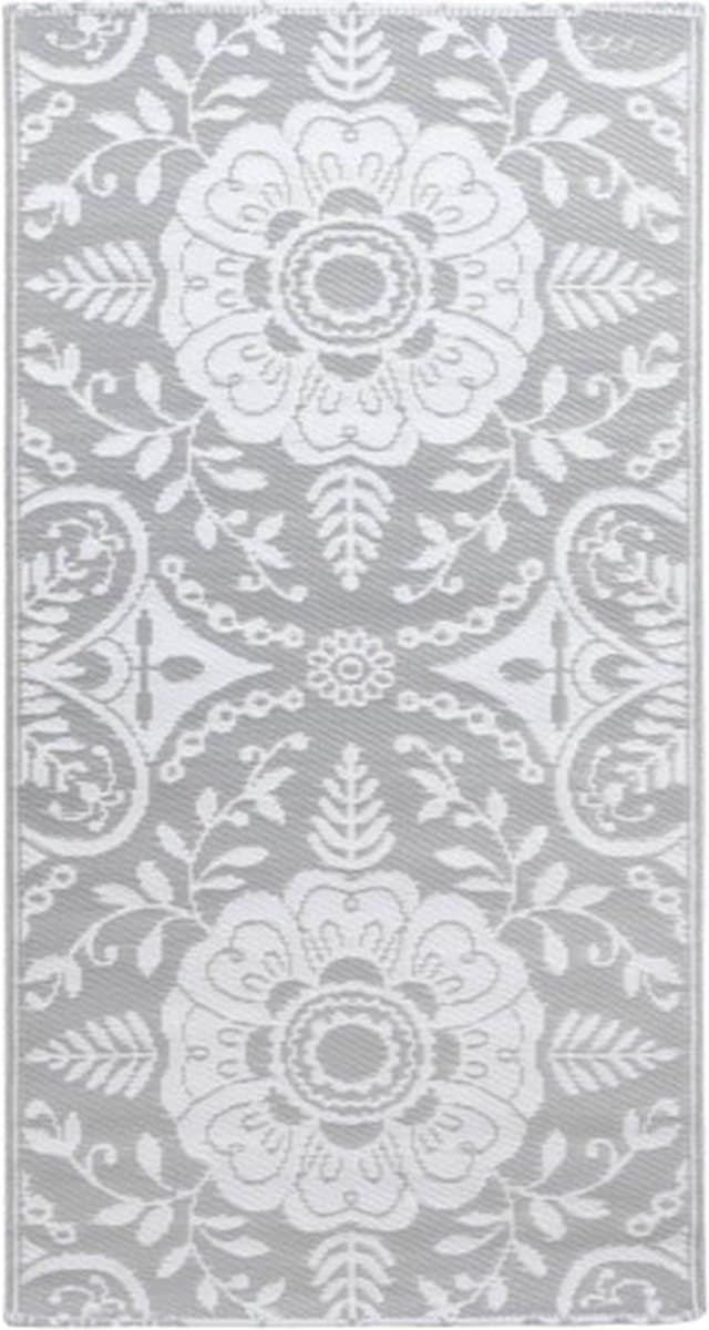 vidaXL - Buitenkleed - ARAKIL - 160x230 - cm - PP - lichtgrijs — afbeelding 1