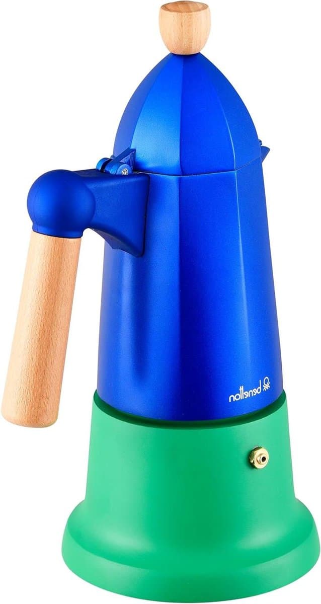 6 Cup Coffee Maker Blue and Green - Rainbow Collection — afbeelding 1