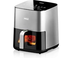 MazrekuHome® - Airfryer XXL - Airfryers - 5 Liter elektrische friteuse - Anti aanbak en zichtbaar raam - Voor het hele gezin