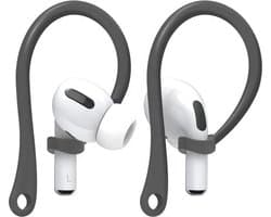 Ibley EarLoop Sport hooks grijs voor Apple AirPods Pro 1/2 & AirPods 3/4 - Oorhaken - Siliconen sport haken - Geschikt voor AirPods Pro 1/2 en Apple AirPods 3/4 - Set van 2