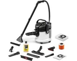 Kärcher Tapijtreiniger SE 4 Plus SET - Incl. extra Vliesfilterzakken 4st. - 4 / 4 liter - 3-in-1 Sproei-extractie - Tapijt- en bekledingsreiniger RM 519, 1L