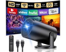 Nexvo® Draagbare Beamer - Beamer - Projector - Mini Beamer - Zwart - 9cm x 9cm x 13cm