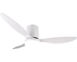 REALITY GOETEBORG - Ventilator - Wit mat - incl. 1x SMD 20 W - Afstandsbediening - Geintegreerde dimmer - Traploos instelbare lichtkleur - Dimbaar met schakelaar - Niet externe dimbaar - Geheugenfunctie - Zomer- en wintermodus - 6 snelheidsniveaus — afbeelding 1