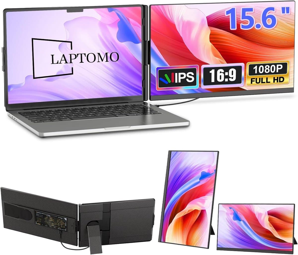 Draagbare Externe Monitor 15,6 Inch FHD 1080p voor Laptop en PC — afbeelding 1