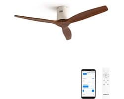 CREATE - Stille 40W plafondventilator met technische ABS bladen in verschillende maten - S - Geen licht - WIFI - WIND CALM