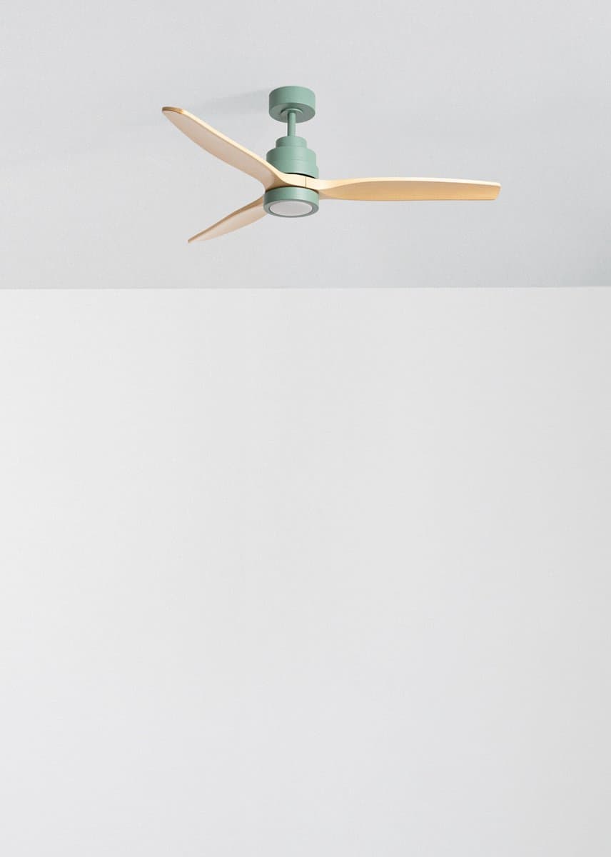 CREATE - Stille plafondventilator van 40 W met technische ABS-bladen, verkrijgbaar in verschillende maten - M - Met licht - Controller voor wandmontage - WIND STYLANCE — afbeelding 1