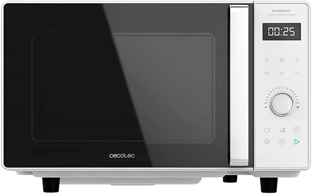 Digitale Magnetron - Oven met grill - Snel eten bereiden - Plat interieur zonder draaiplateau - 25 liter inhoud - Wit — afbeelding 1