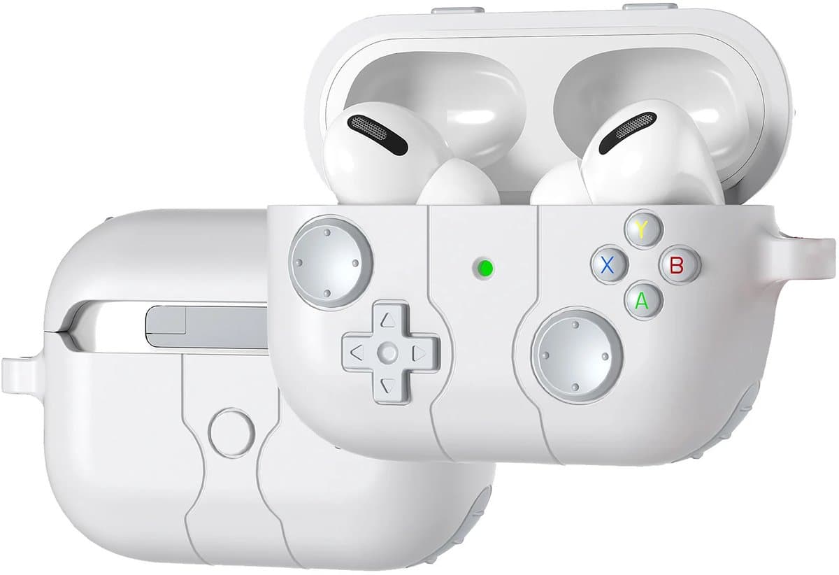 Coverzs Siliconen 'Gamer' hoesje geschikt voor AirPods 4 - Beschermhoesje - Stijlvolle bescherming — afbeelding 1