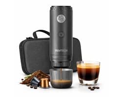 Yemtech® Draagbare Elektrische Espressomachine - Draagbare Espresso machine - ong. 100 ml - Mini Reis Espressomachine - Mini Koffiemachine – Oplaadbaar 7800mAh – Voor Camping, Auto & Reizen