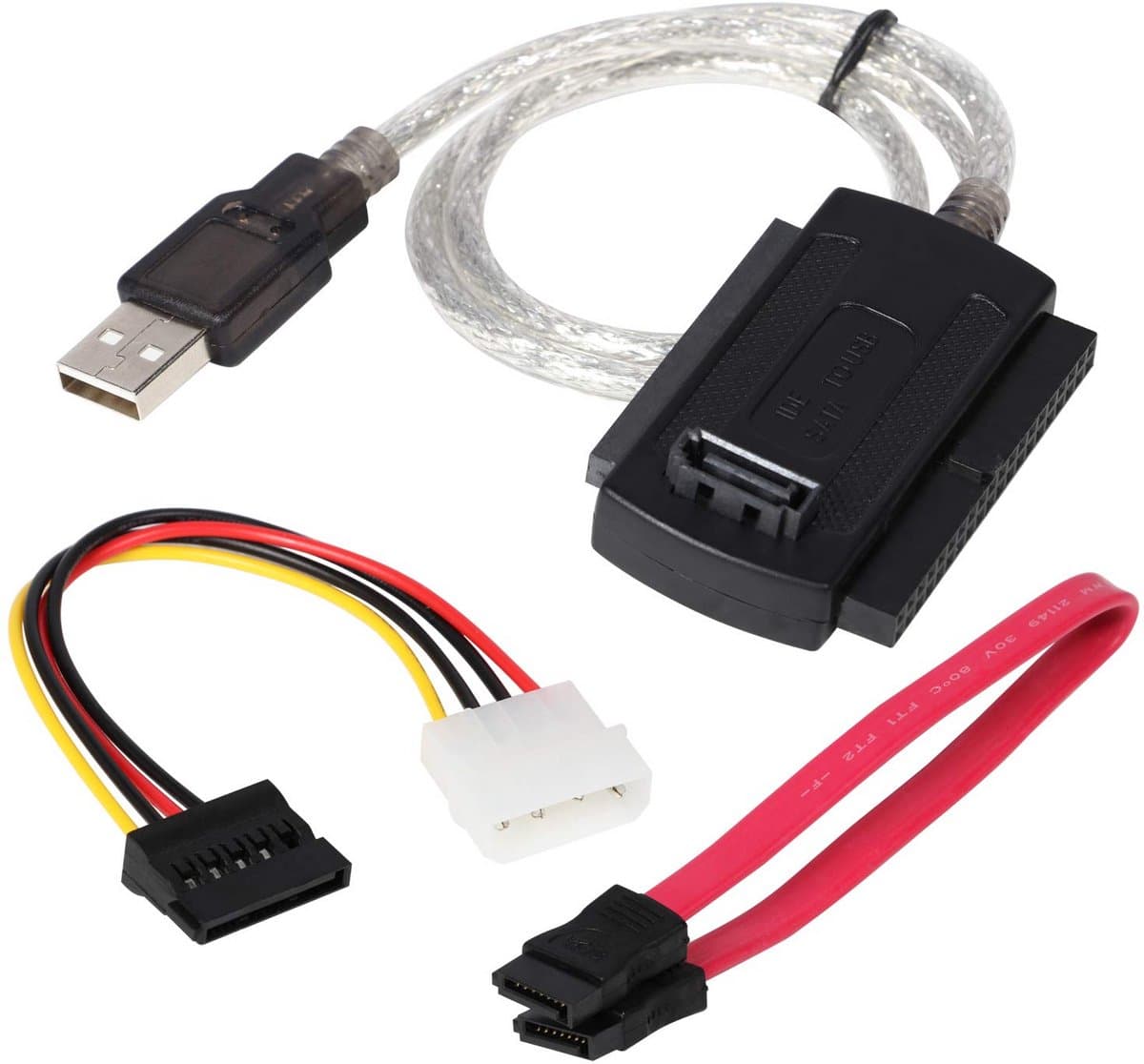 USB naar SATA/IDE Adapterkabel voor 2,5 of 3,5 Inch Harde Schijf, DVD/CD-ROM Drives — afbeelding 1