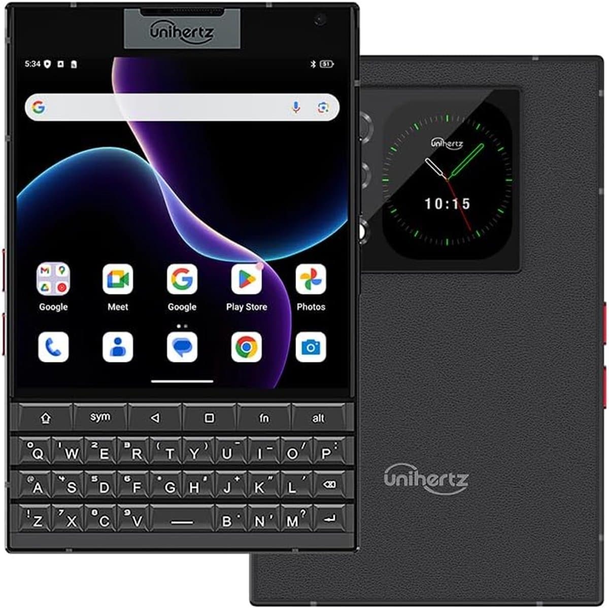 Unihertz Titan 2 5G Smartphone – Android 15, QWERTY Fysiek Toetsenbord, 12GB RAM, 512GB Opslag, NFC & OTG – Zwart (zonder oplader) — afbeelding 1