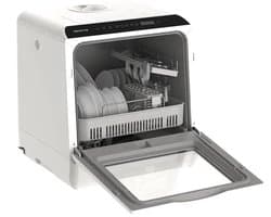 Vaatwasser - Vrijstaand - Slimme tafel-vaatwasser - Bestekmandje - voor thuiskeuken- 50Hz - 900W - 220V-240V - APP Control - Intelligent - Vaatwassermachine voor keuken - Wit