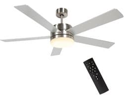 Livano Plafondventilator - Met Verlichting - Plafond Ventilator - Met Lamp - Plafonniere Met Ventilator - Met Licht - Wit