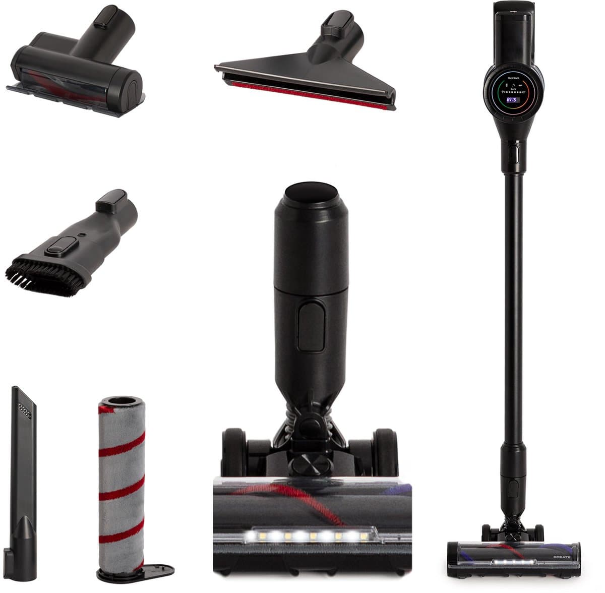 CREATE - 25,9V draadloze staande stofzuiger met lange levensduur van de accu - CYCLONE FORCE PRO — afbeelding 1