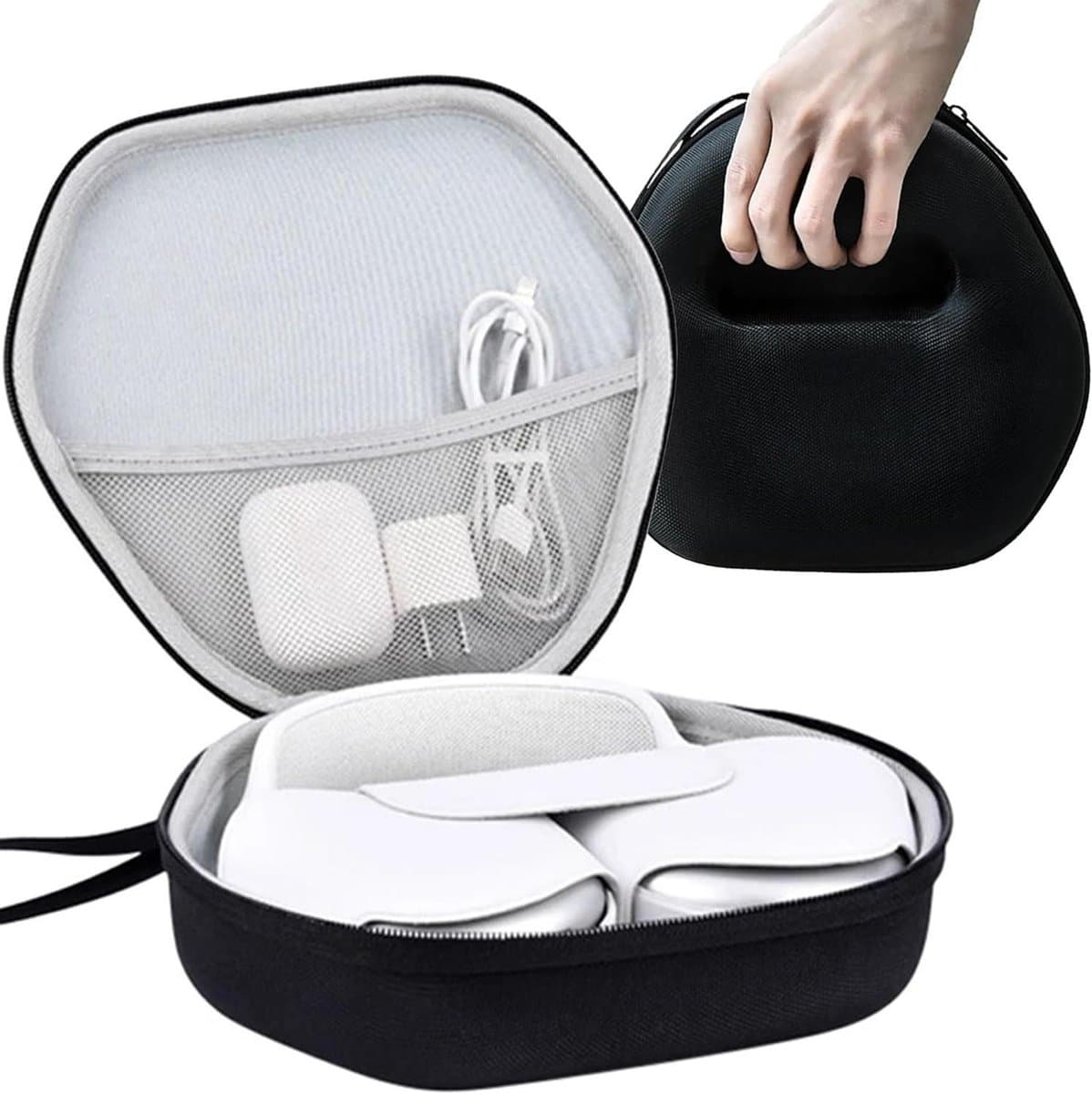 Zeynomax - Hoofdtelefoonhoes met binnenvak, beschermhoes voor on-ear headset - Draadloze Bluetooth Smart Case. Veilig en praktisch. — afbeelding 1
