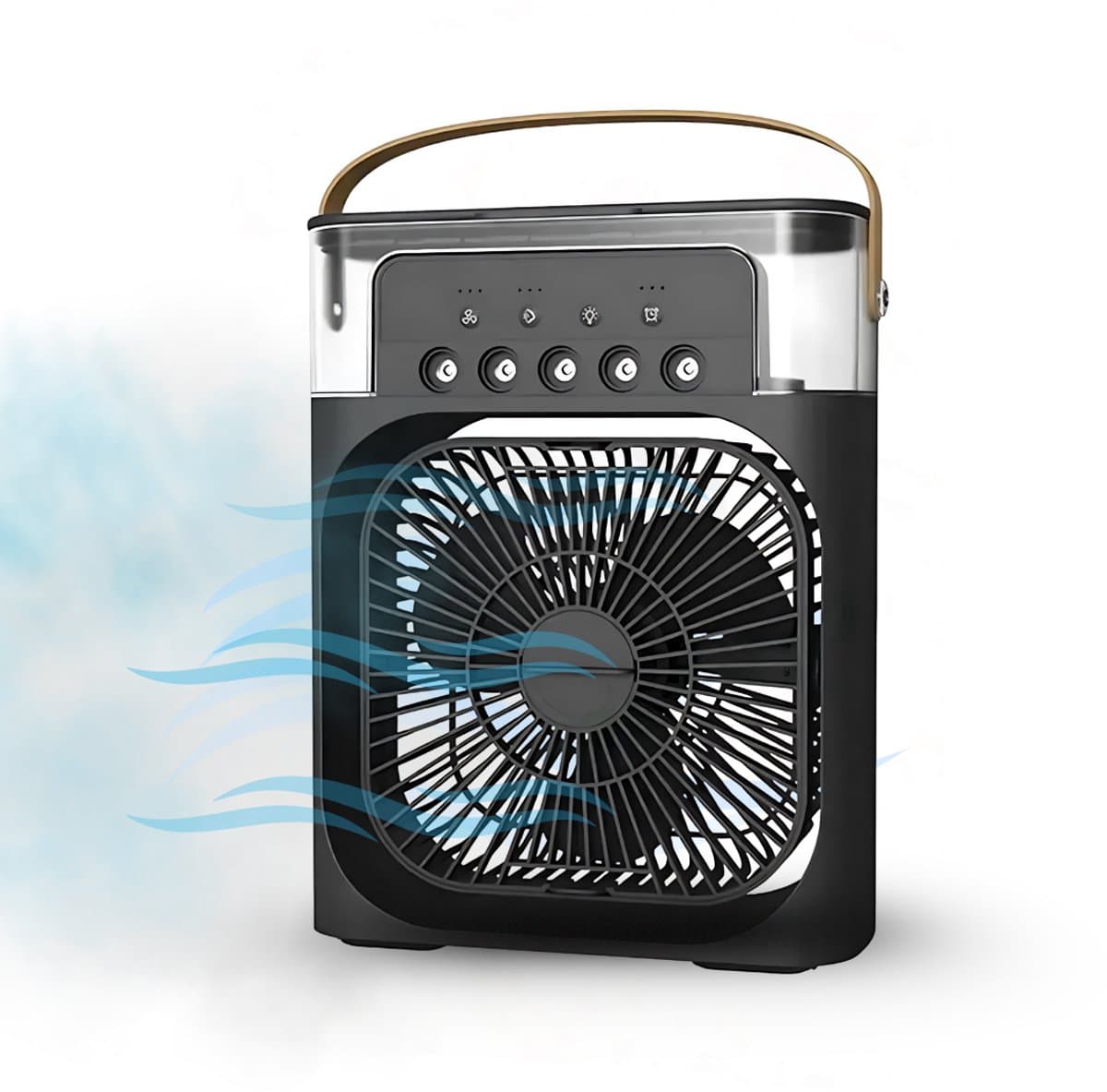 VeltroGoods - luchtkoeler - mistfunctie - plug-in mini ventilator — afbeelding 1