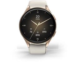 Hama Smartwatch 8900 Gps Amoled 1.32 Voor Android Ios Beige Siliconen Bandje