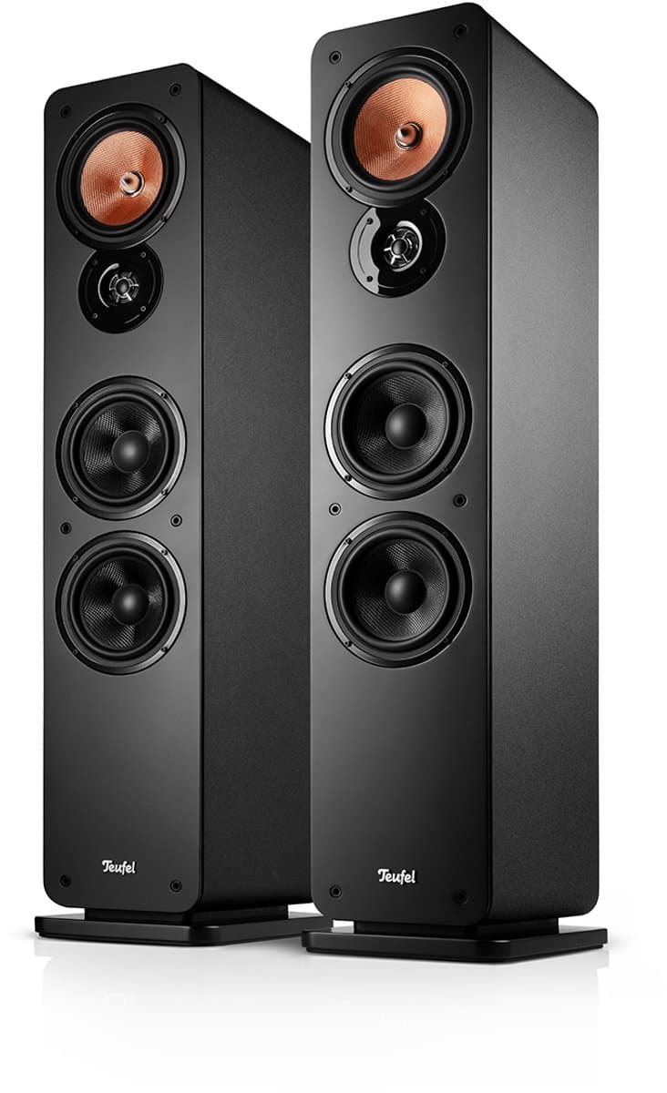 Teufel ULTIMA 40 Mk4 - Allround hifi stereo vloerstaande speakers - 3-kanaals systeem - set van 2 - zwart — afbeelding 1