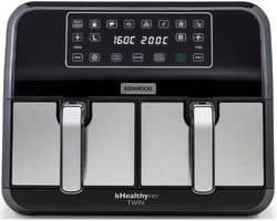 Kenwood HFM20.000MB friteuse Dubbel 8 l Vrijstaand 1700 W Heteluchtfriteuse Zwart