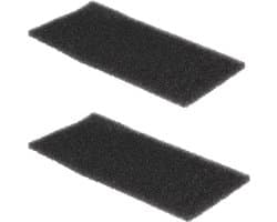 Filter - 2 STUKS - schuim schuimfilter droger - 220 x 110 mm - foam filter wasdroger warmtewisselaar geschikt voor Whirlpool Bauknecht Ignis - 481010354757 — afbeelding 1