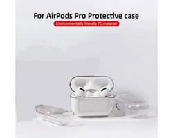 1 Stuk - Geschikt voor Airpods Pro Case - Hard Case - Airpods Pro Hoesje - Airpods Pro Bescherming - Transparant - Hoesje voor oordopjes - Bescherming van Airpods - Hardcase hoesje - Cover Airpods