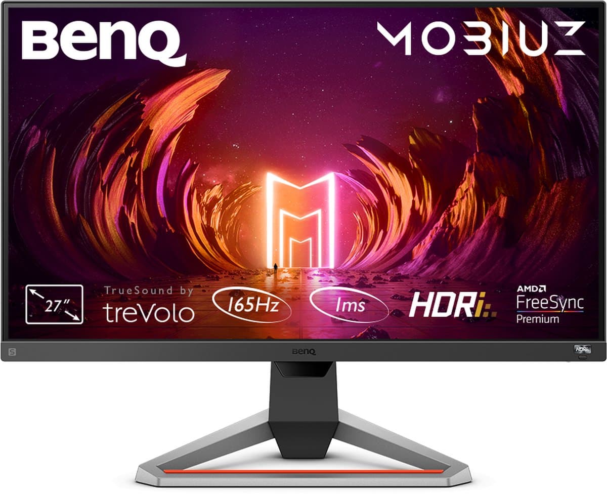 BenQ 165Hz Gaming Monitor Mobiuz EX2710S - Full HD IPS Beeldscherm - 1ms MPRT - AMD FreeSync Premium - sRGB 99% - 27 inch — afbeelding 1