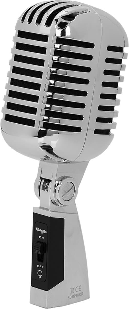 Stagg Microfoon Vintage Dynamicch SDMP40 CR — afbeelding 1