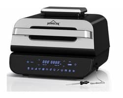 Homelux luxe airfryer - 2-in-1 Grill & Hetelucht Friteuse - Smart - 5.9 LITER - temperatuursensor 60 minuten timer - 12 voorgeprogrammeerde programma's