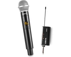 Draadloze microfoon - Geschikt voor JBL speakers - plug-in ontvanger -Vonyx WM55- UHF microfoon draadloos - universeel