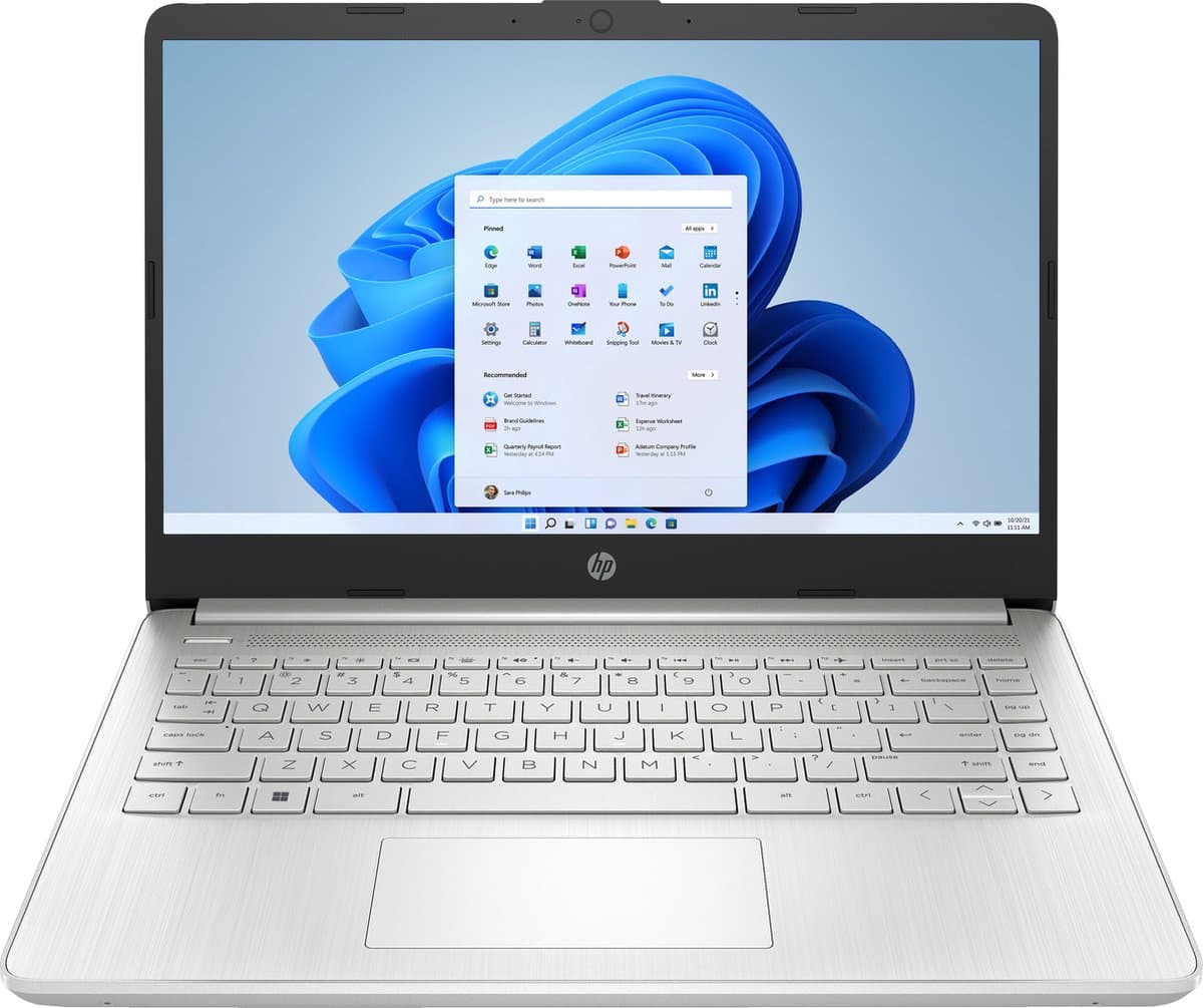 HP Laptop 14s-dq5125nd, Windows 11 Home, 14", Intel® Core™ i5, 8GB RAM, 256GB SSD, FHD, Natuurlijk zilver — afbeelding 1
