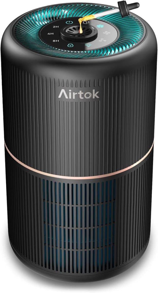 Luchtreiniger met HEPA Filter – Compacte Air Purifier – Voor Schone Lucht in Huis – Stil & Efficiënt – Geschikt voor Slaapkamer & Kantoor — afbeelding 1