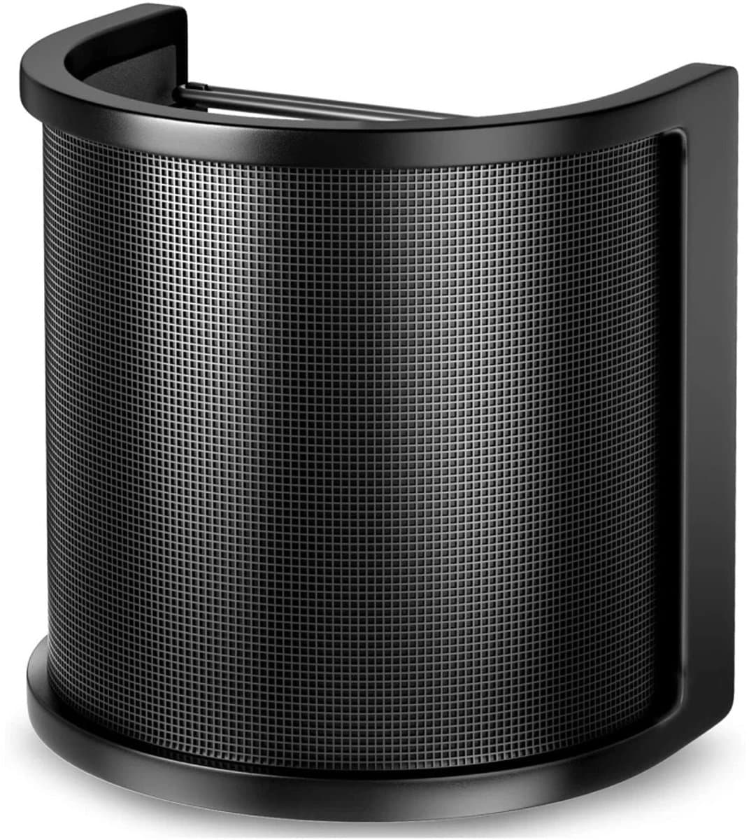 WiseGoods Premium Microfoon Windkap - Plopkap Popfilter - Drie Lagen Metaal Mesh - Studio Opnames - Geschikt Voor YouTube - Zwart — afbeelding 1