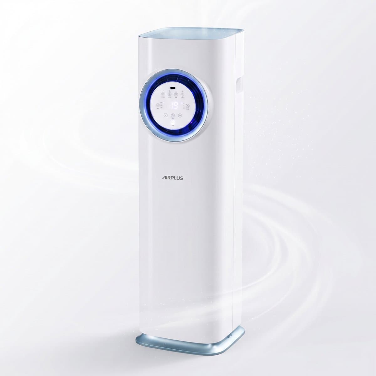 Mobiele Airco 3200 BTU 3-in-1 - Koelen - Ontvochtigen - 3 Snelheden - LED Display - Woonkamer En Kantoor - 26x26x89 cm - 1 Stuk - Wit — afbeelding 1