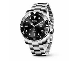 LIGE Smartwatch Heren 2026 | Bluetooth Bellen | IP68 Waterdicht Horloge | Sporthorloge Fitness Tracker | Hartslagmeter Stappenteller | Zuurstofmeter | Slaapmonitor | Smart Watch Android iOS | RVS Band | Zwart Zilver
