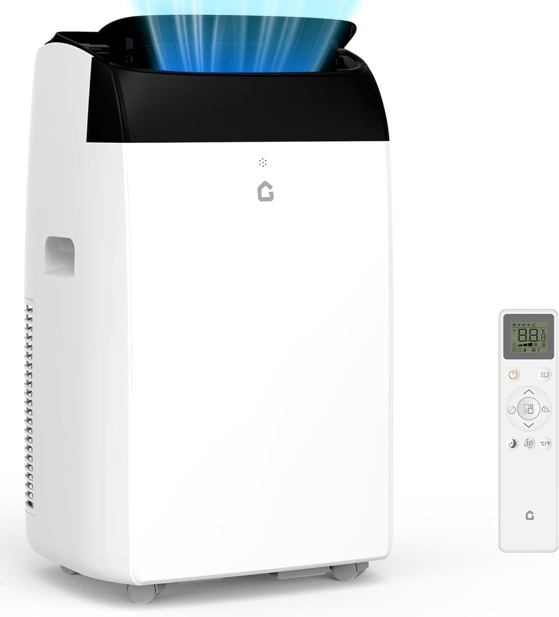Mobiele airco 10000 BTU 3-in-1 – 30L/dag – 3 ventilatiestanden – 24U timer – Tot 46 m² – Stille werking – Klasse A — afbeelding 1