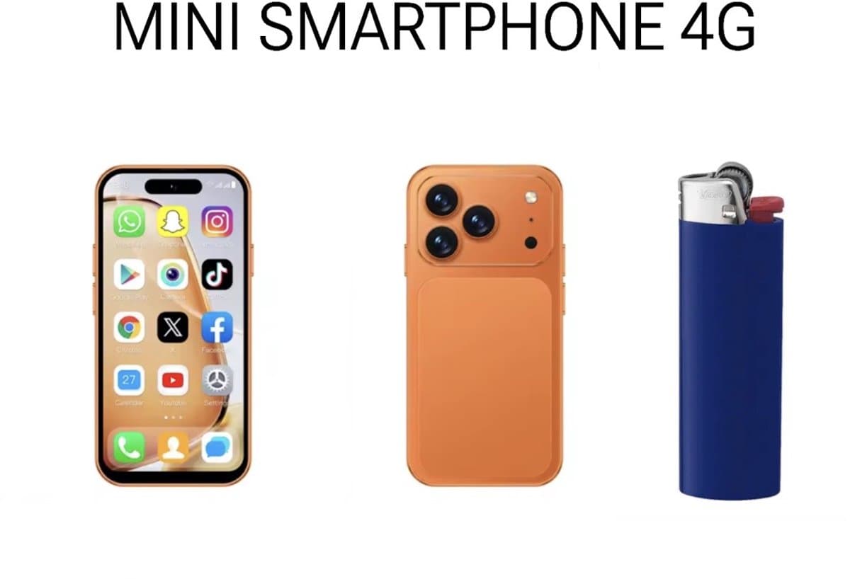 Medj - Mini smartphone- mobiele telefoon- superkleine -klein -4G -Snelste -mini- gsm -android 12 — afbeelding 1