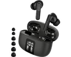 Audyn Oortjes Draadloos - Draadloze Oordopjes - Noise Cancelling ANC+ENC - Bluetooth - In-ear - Zwart - FlowTune Pro