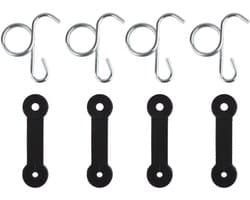 Dailygoods- Grasklep 4x Vergrendeling - 4x Haak - Vervanging voor Husqvarna - Onderdeelnummer 532160793 - Geschikt voor 42"/46" Dekken - Compatibel met Diverse Modellen