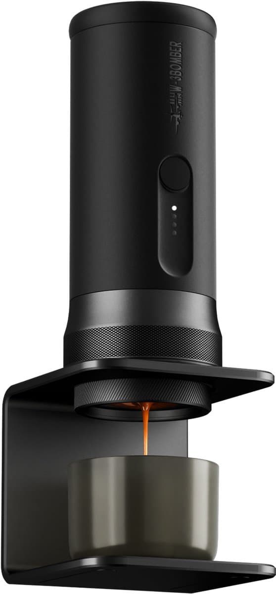 MHW-3BOMBER X-press58 - draagbare espresso machine - 135000 mAh batterij - 58 mm bodemloze portafilter - 20 bar - case met barista tools - 150 watt vermogen — afbeelding 1