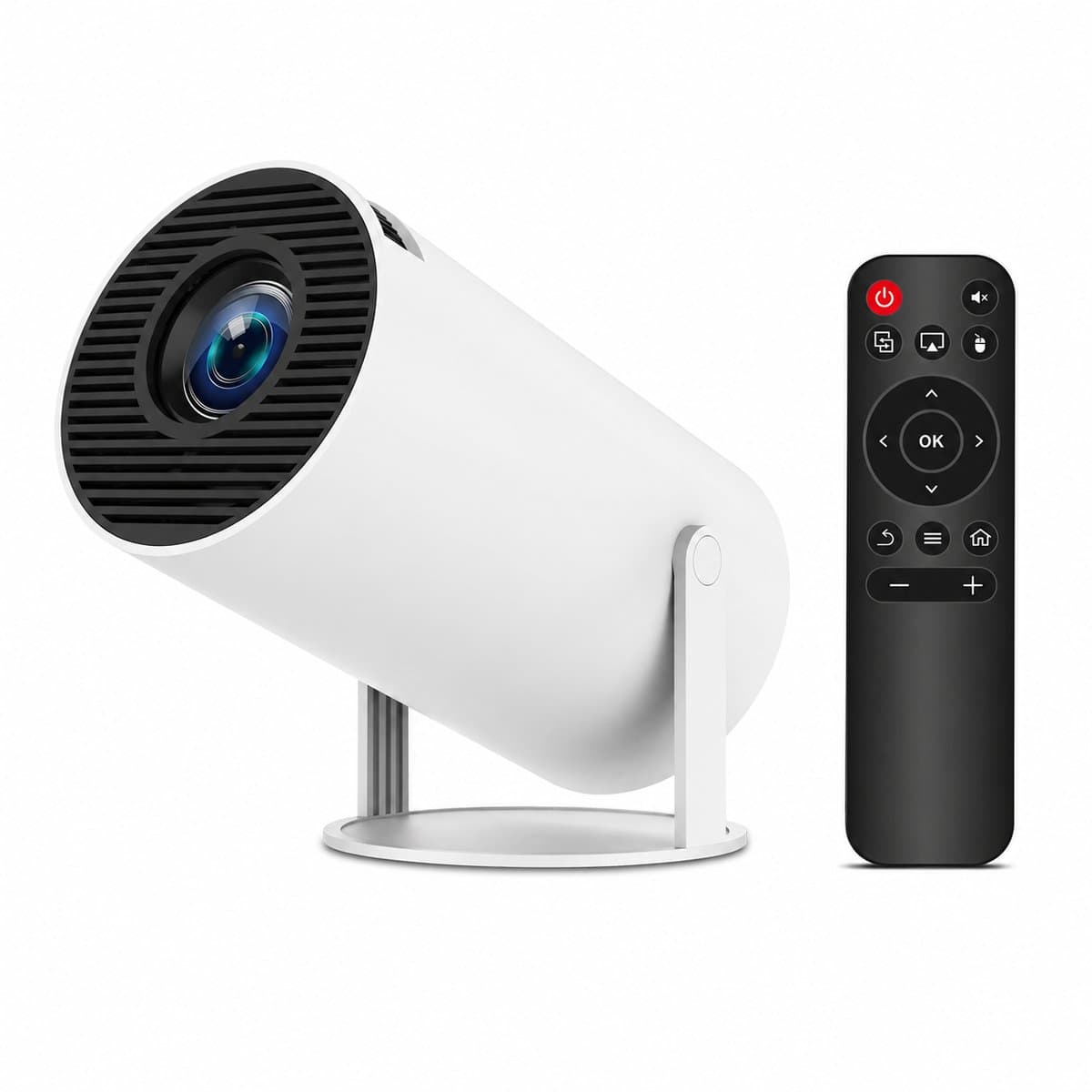 4K Smart Projector - Draagbare Beamer - Android 11 - Wifi 6 - Bluetooth 5.4 - Native 720P HD - Automatische Keystone Correctie - 180° Draaibaar - Ingebouwde Speaker - Voor Thuisbioscoop, Gaming en Presentaties — afbeelding 1