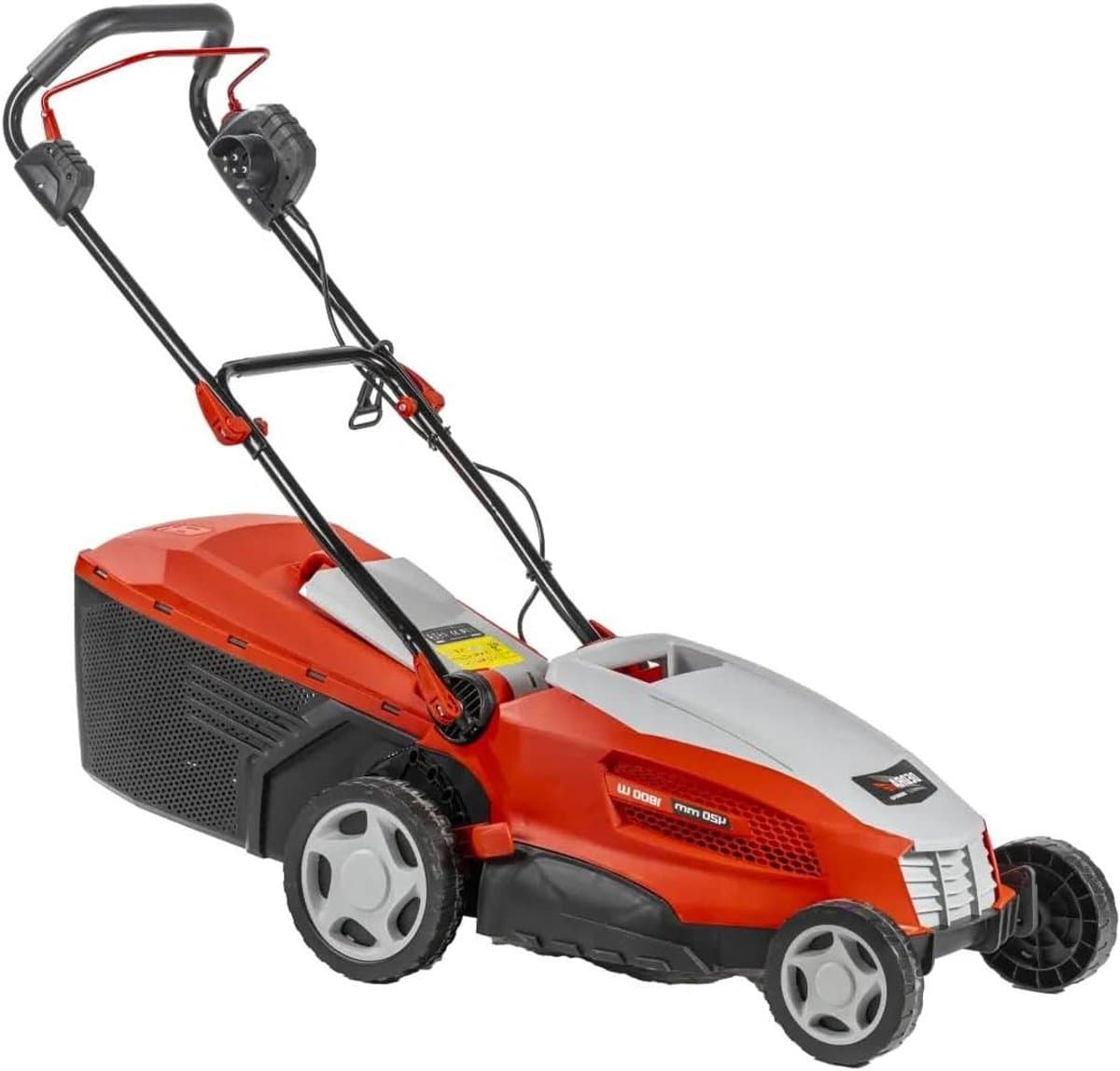 Elektrische Grasmaaier - Loopmaaier Duwmaaier - Gazon Onderhouden - Spatwaterdicht IPX4 - 420 mm maaibreedte - Rood — afbeelding 1