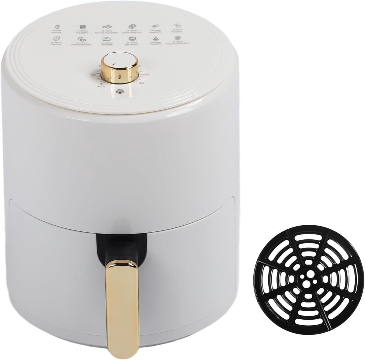 Elektrische Luchtfriteuse - Olievrije Oven - Grote Maaltijden - 360 Graden Warmte - 6L Capaciteit - Zwart — afbeelding 1