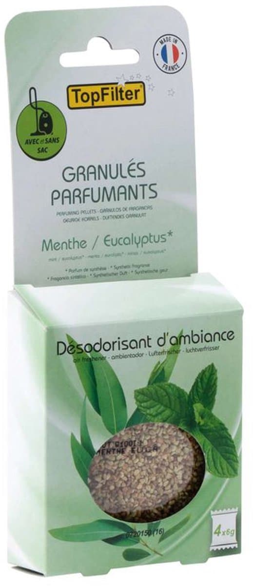 Set van 16 geurzakjes voor stofzuiger geur munt/eucalyptus TopFilter — afbeelding 1