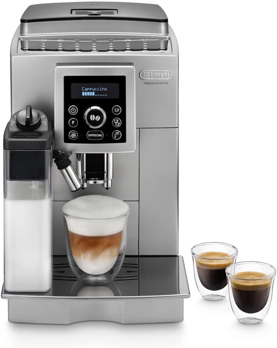 De'Longhi Volautomatische Koffiemachine voor Cappuccino en Latte Macchiato met Stoommondstuk en 1,8 liter Waterreservoir — afbeelding 1