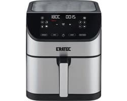 Eratec AF-60 – Heteluchtfriteuse XXL – 5,5 L – 1500 W – Zonder Olie – LED Touchscreen – 10 Programma's – Stanlees Still