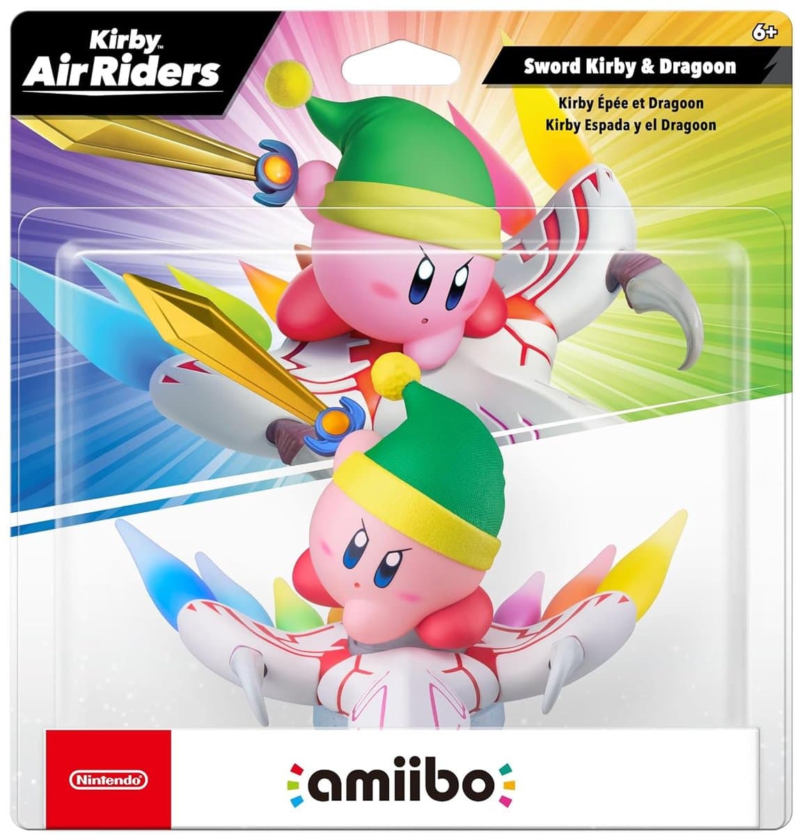 Sword Kirby & Dragoon Amiibo - Kirby Air Riders - Nintendo Switch 2 — afbeelding 1