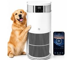 Luchtreiniger HEPA-filter - 490 m³/h Reinigingscapaciteit - 50 m² Oppervlakte - Wit - Voor Allergieën En Stofvrij Huis