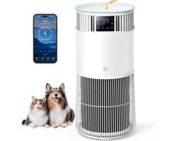 Luchtreiniger Voor Huisdieren - HEPA-filter Met App Bediening - 463 m³/h CADR - Compact 12x7x32 cm - Stil En Efficiënt