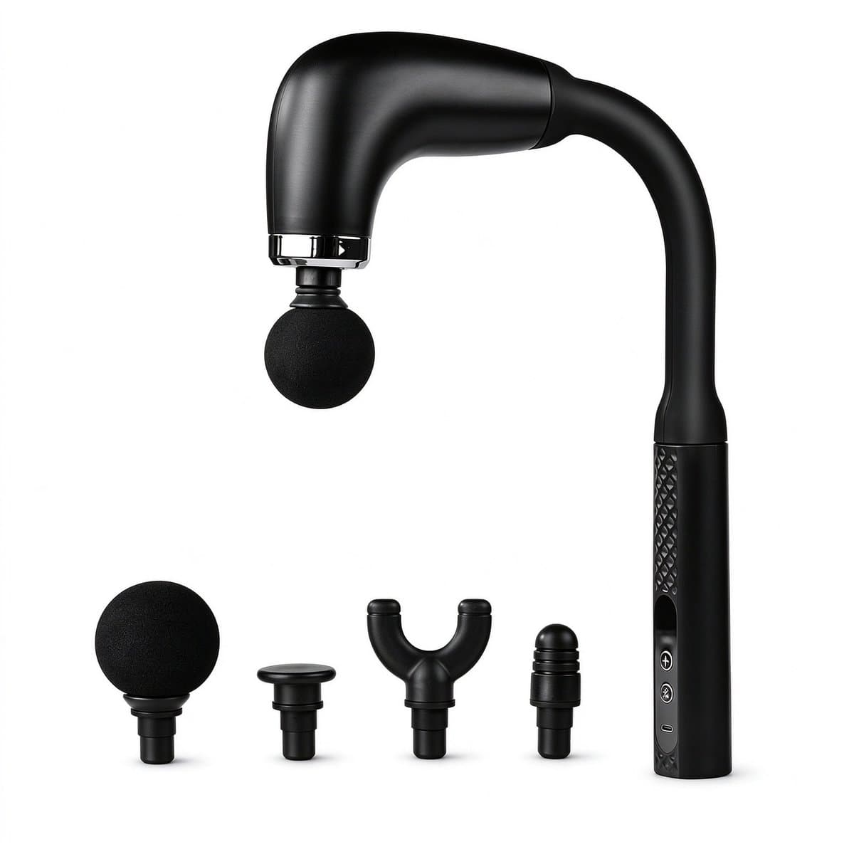 Namajunas-Massagepistool voor Spieren-Massage Gun-Massage Apparaat-9 Snelheden-4 Massagekoppen-Voor Nek Schouder Rug & Benen-Nekmassage-Schoudermassage-Beenmassage-Rugmassage-Ergonomisch-Draagbaar-Stil-USB Oplaadbaar-Cadeau voor Sporters-Thuis & Werk — afbeelding 1